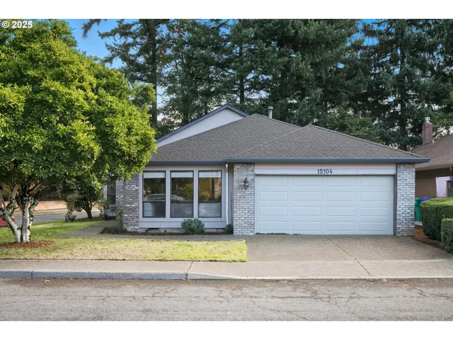 a house view with a garden space