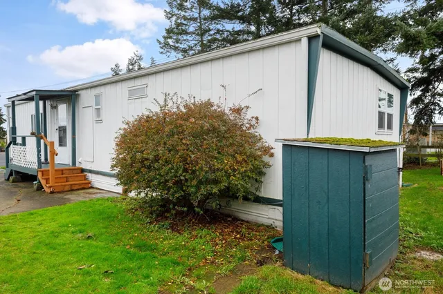 a backyard of a house