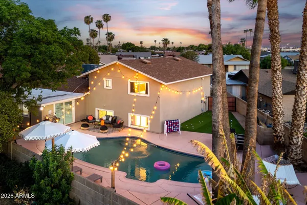 a view of outdoor space yard deck patio and fire pit