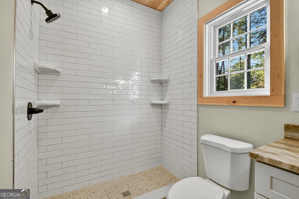 646 High Country Crossing Morganton, GA 30560 - Photo 32 of 44 a bathroom with a toilet a sink and shower