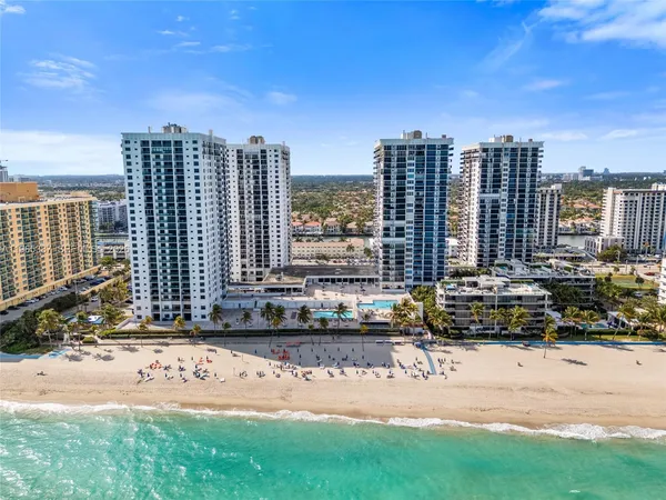 an aerial view of a city