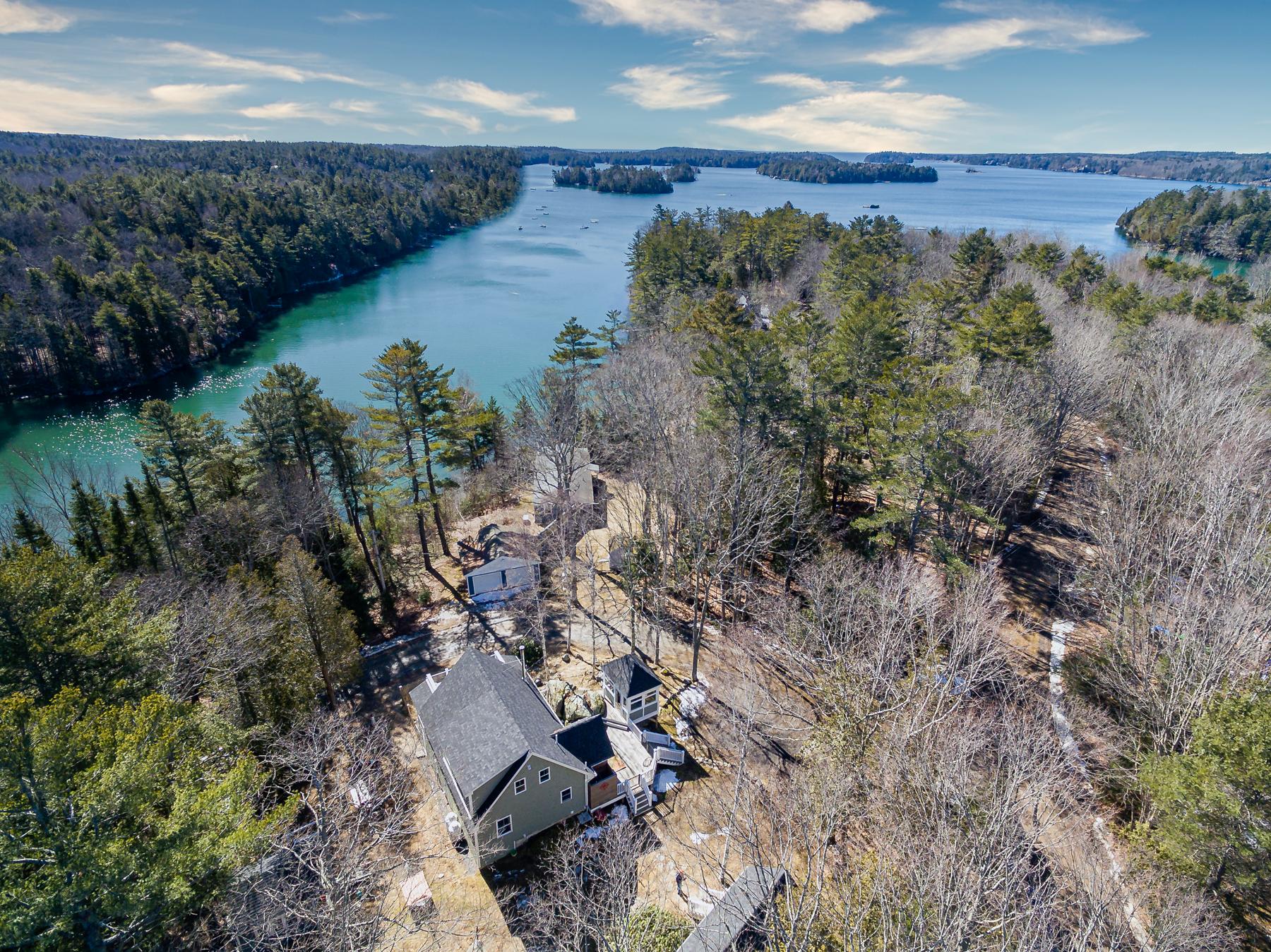 3 Upper Rich Cove Road Harpswell, ME 04079 - Photo 8 of 73 8 Aerial of Property Toward Rich Cove