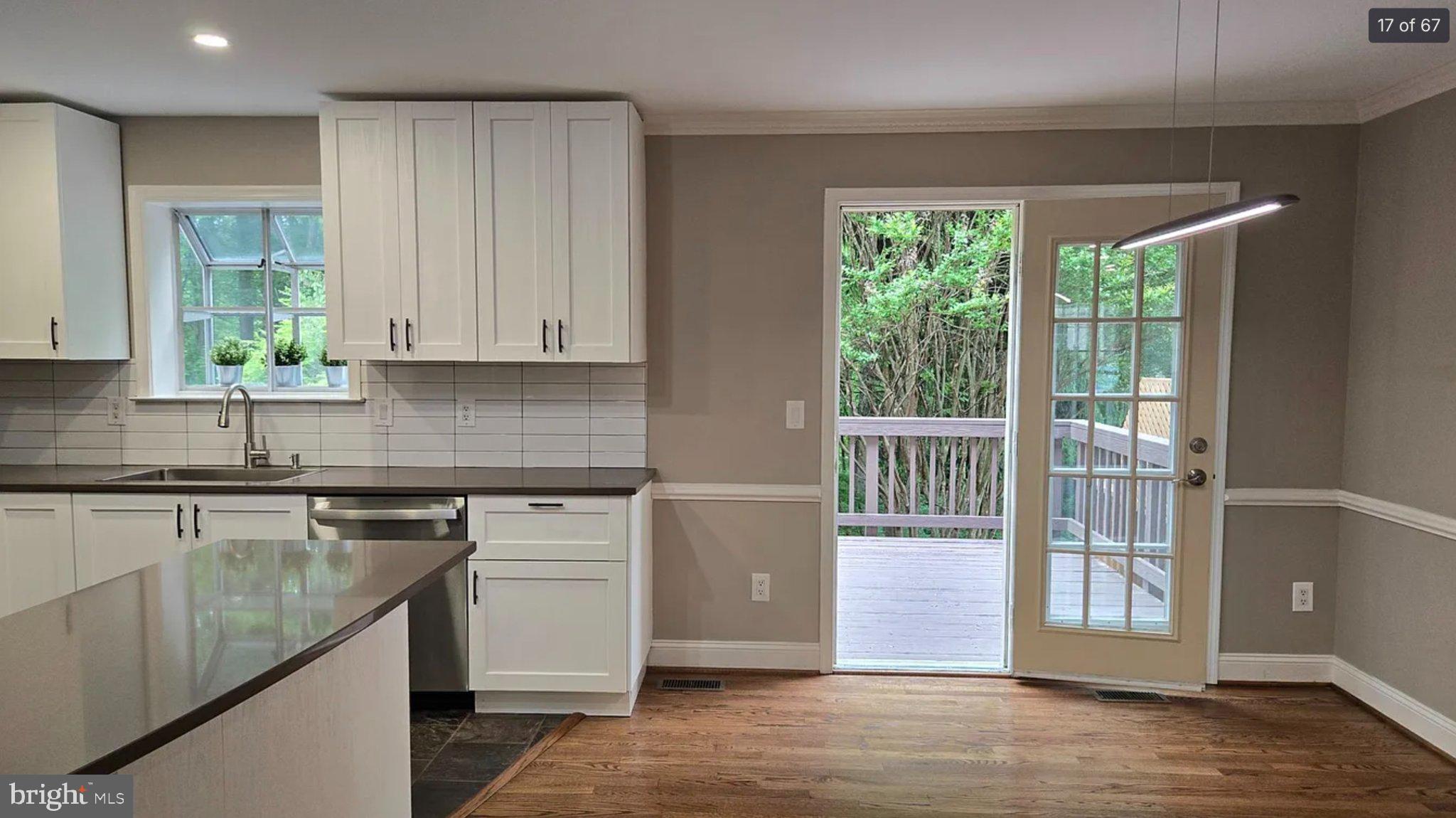 3906 Valley Ridge Drive Fairfax, VA 22033 - Photo 17 of 58 Bright kitchen with outdoor access.