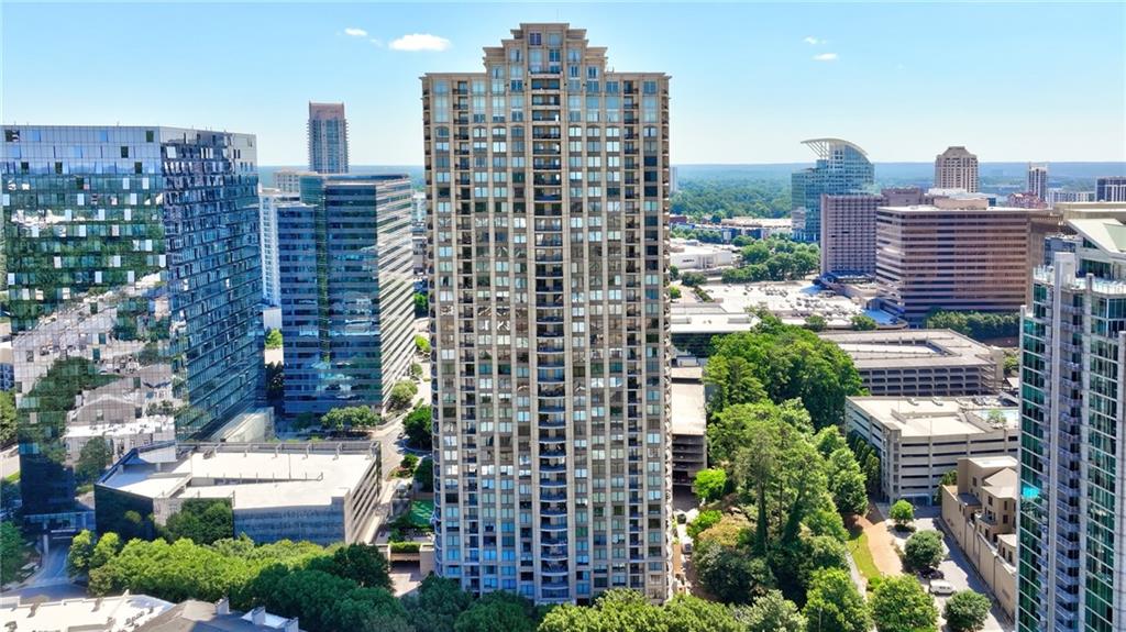 3445 Stratford Road Northeast, Unit 3105 Atlanta, GA 30326 - Photo 45 of 47 a view of a city with tall buildings
