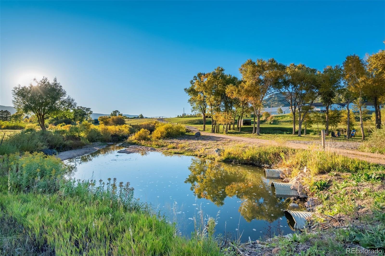 850 West Fox Farm Road Larkspur, CO 80118 - Photo 8 of 50 a view of a lake with houses