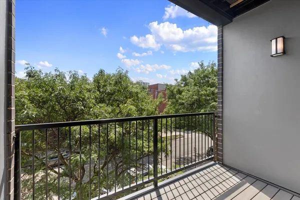 a view of a balcony