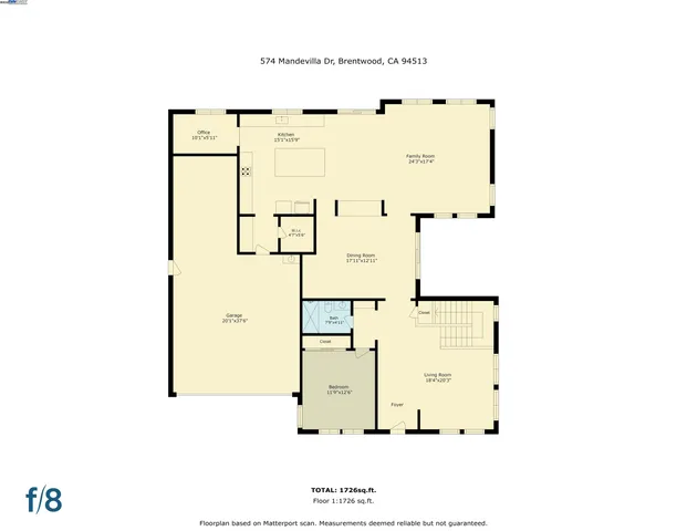 a picture of a floor plan