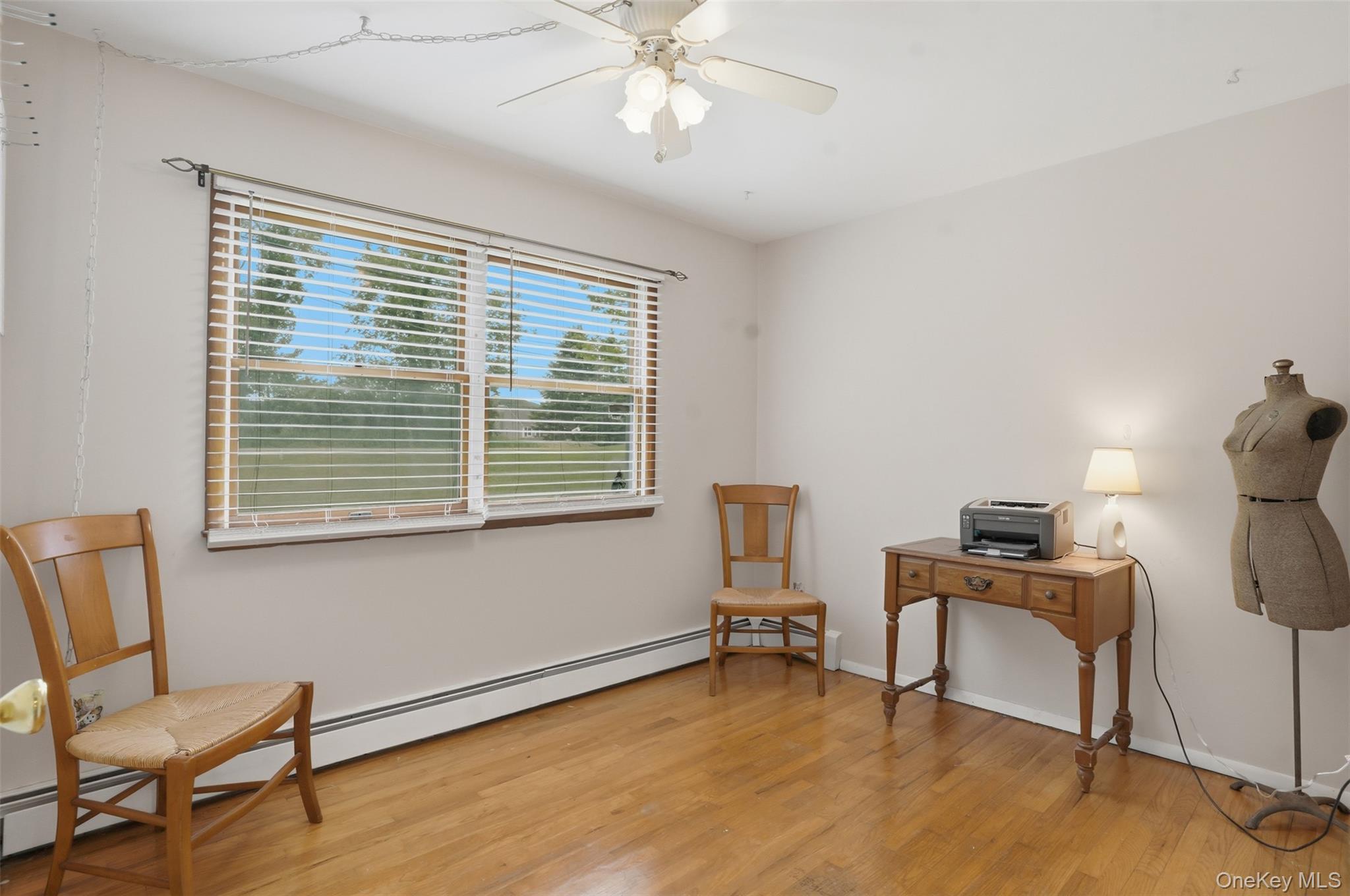23 Old Cross Road Warwick, NY 10990 - Photo 14 of 34 Bedroom 1 of 1 ~ wood floors, ceiling fan, and large window