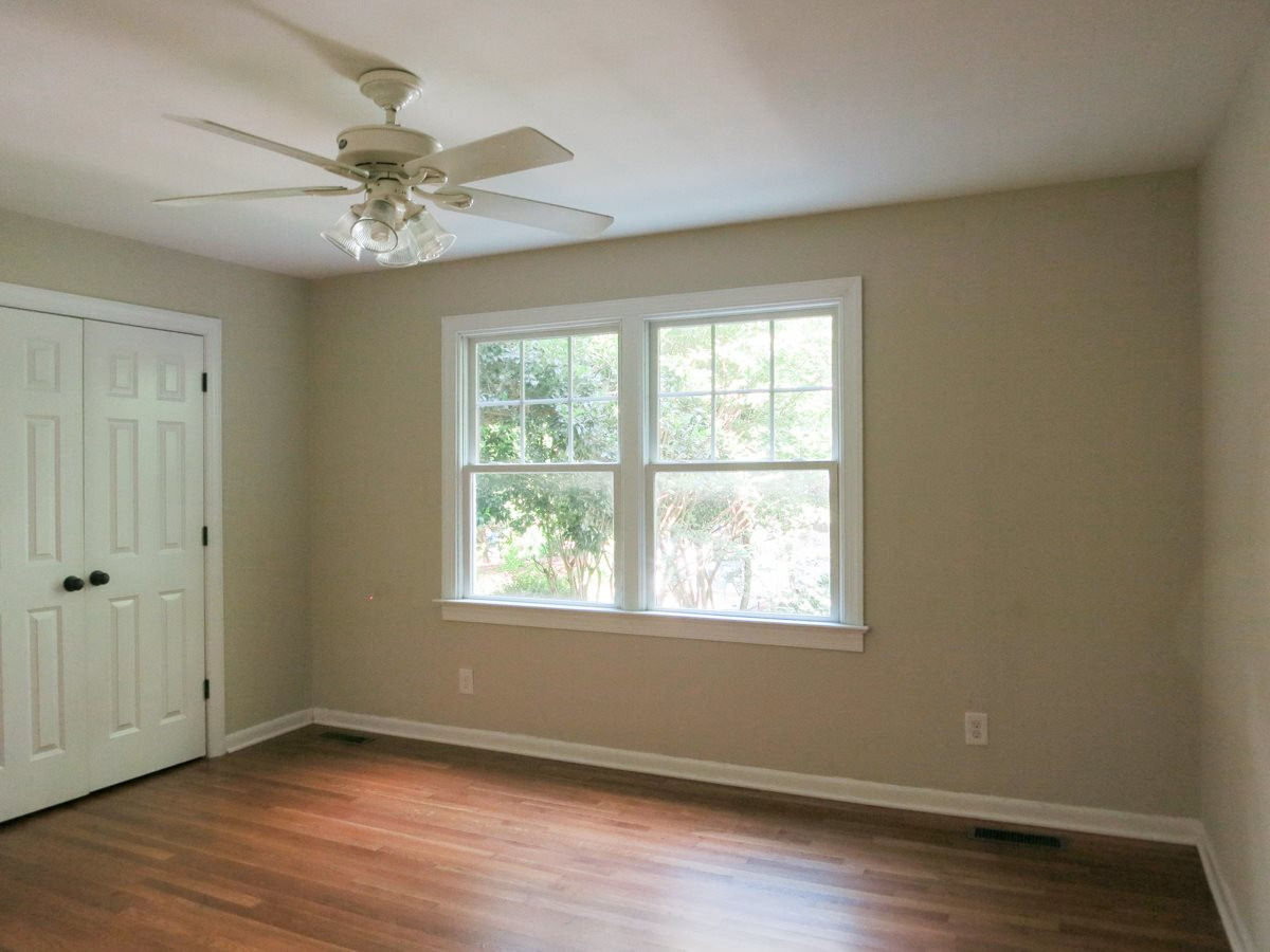 704 Currituck Drive Raleigh, NC 27609 - Photo 16 of 25 There are 3 add’l lg Bedrooms w/hardwd flrs & lg closets. This is Bedroom 2 which has its own full Bath. Bedroom 2