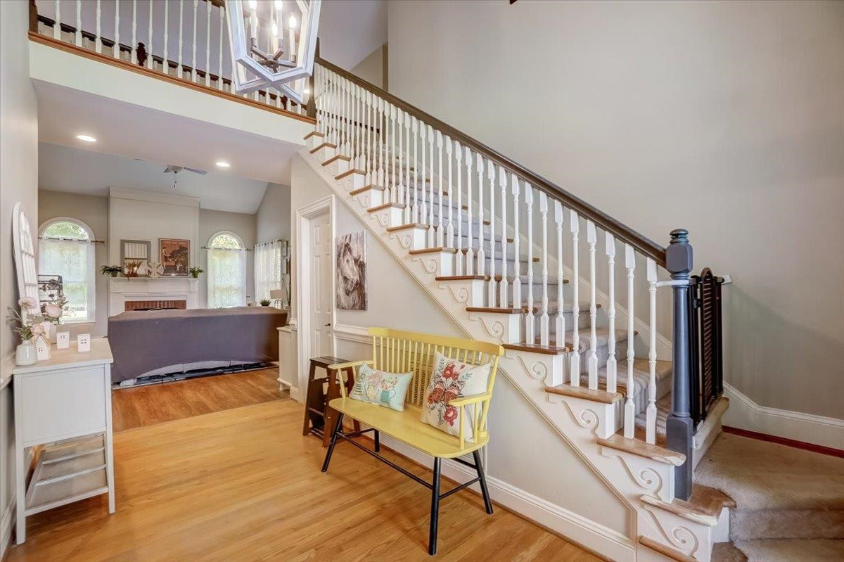 1446 Frazier Road Spring Hope, NC 27882 - Photo 4 of 28 a view of entryway and hall with wooden floor