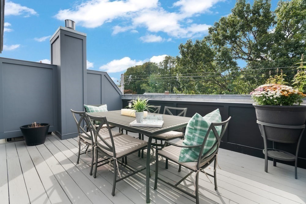 a view of an outdoor space with furniture