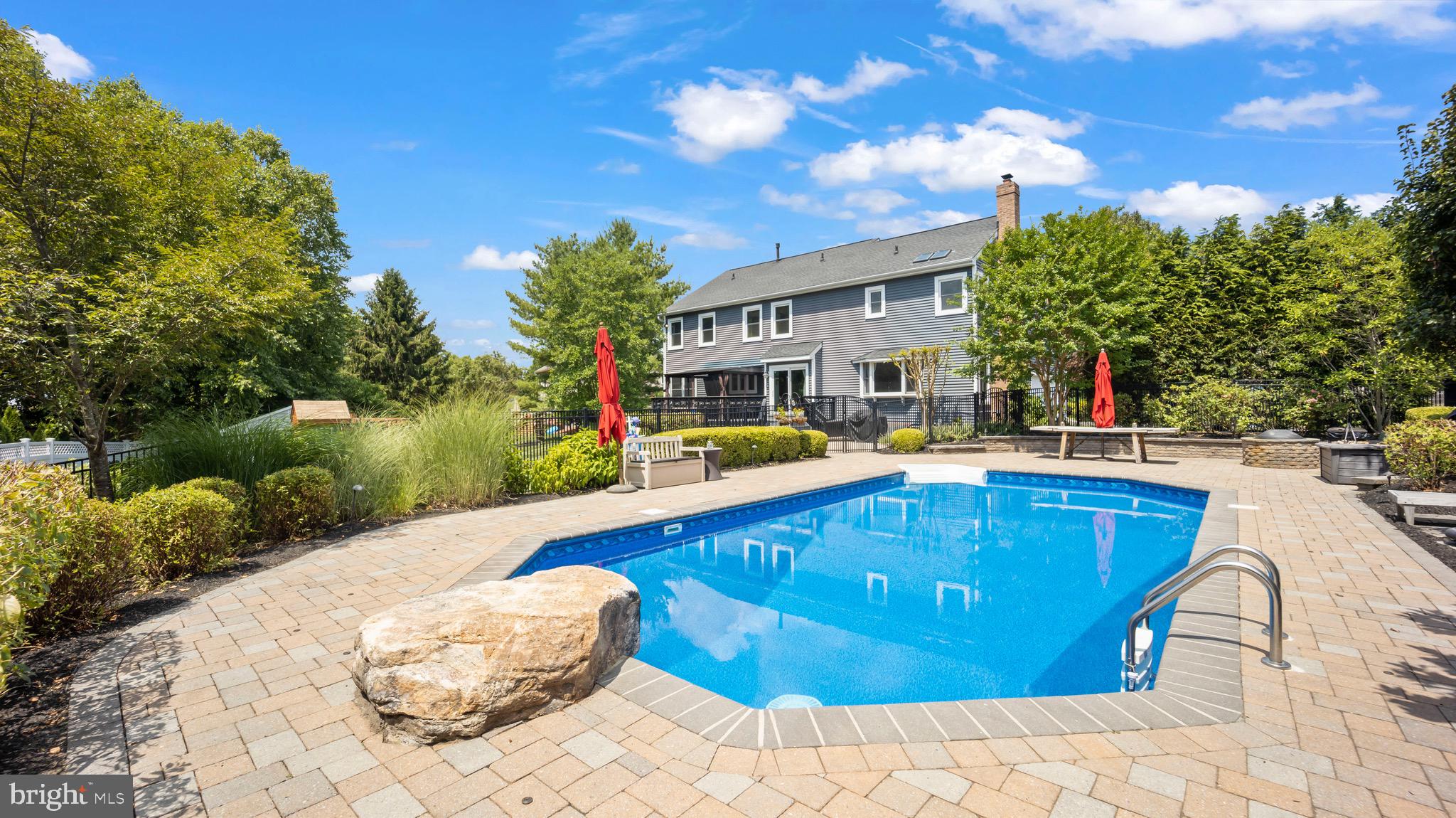 1633 Fairfield Road Yardley, PA 19067 - Photo 42 of 45 Salt water, heated, maintenance free, new liner