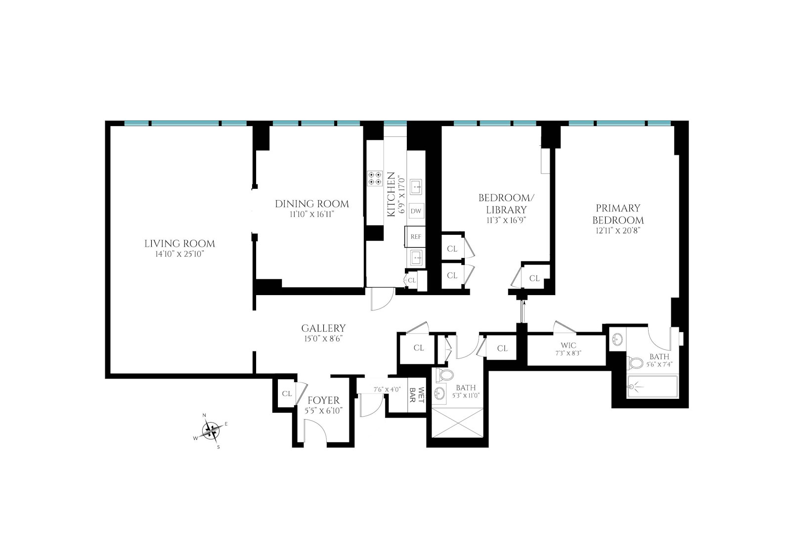 10 East 70th Street, Unit 2D Manhattan, NY 10021 - Photo 9 of 9 a picture of floor plan
