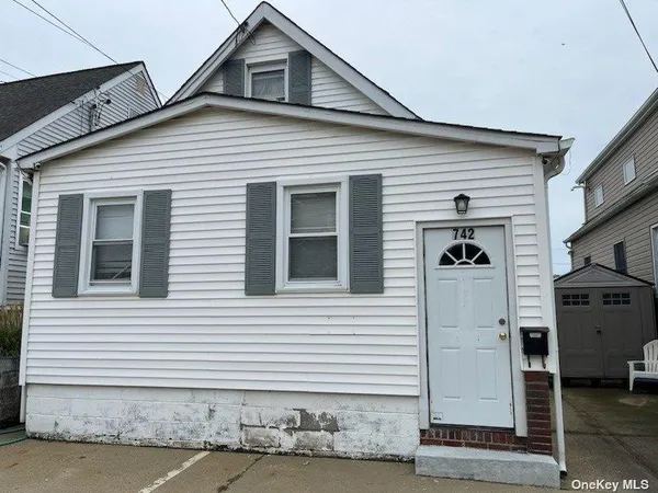 a view of a house with white door
