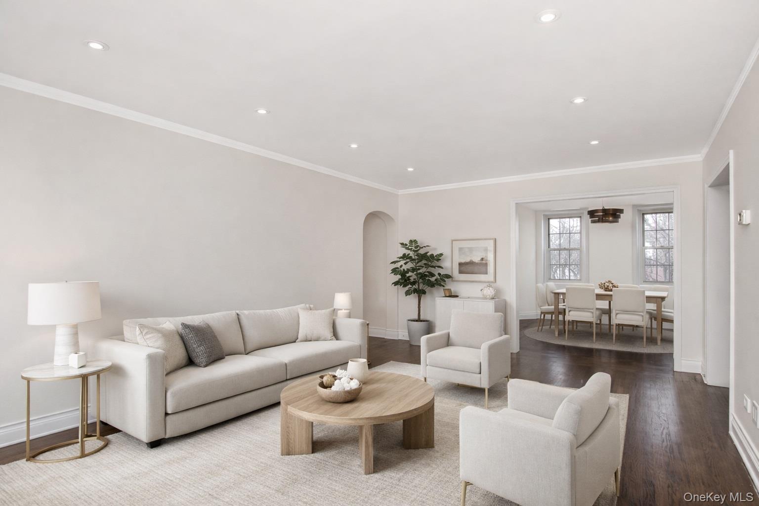 1332 Midland Avenue, Unit 3F Bronxville, NY 10708 - Photo 4 of 23 Virtually Staged Living Room