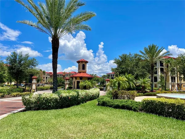 front view of a building with a street