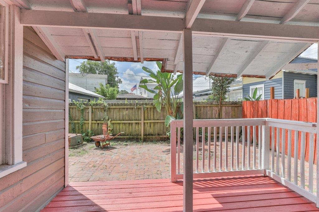 40 Abbott Street St. Augustine, FL 32084 - Photo 26 of 58 Deck with a fenced backyard