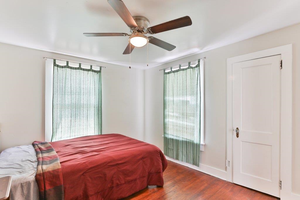 40 Abbott Street St. Augustine, FL 32084 - Photo 45 of 58 Bedroom featuring wood finished floors and a ceiling fan