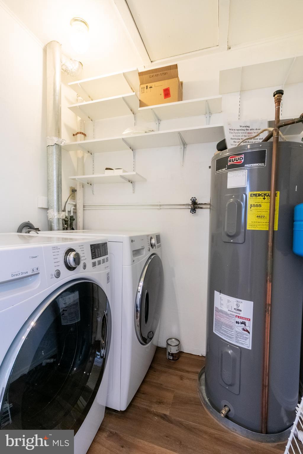 4 Plateau Place Greenbelt, MD 20770 - Photo 17 of 21 a utility room with dryer and washer