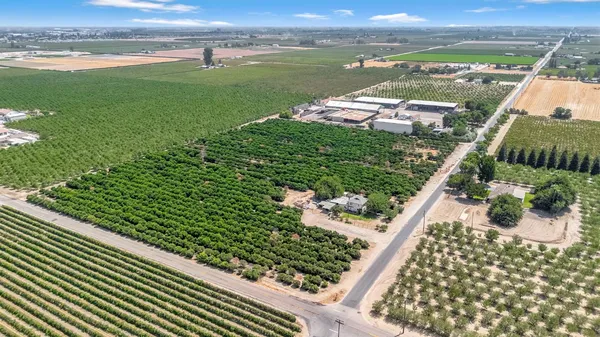 a view of a lake with a city view