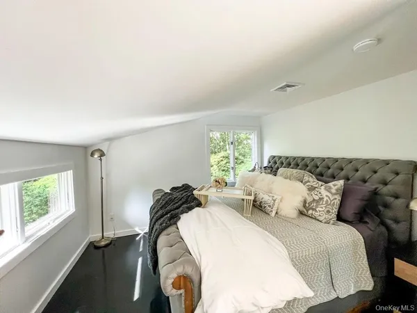 a outdoor living space with furniture and garden view