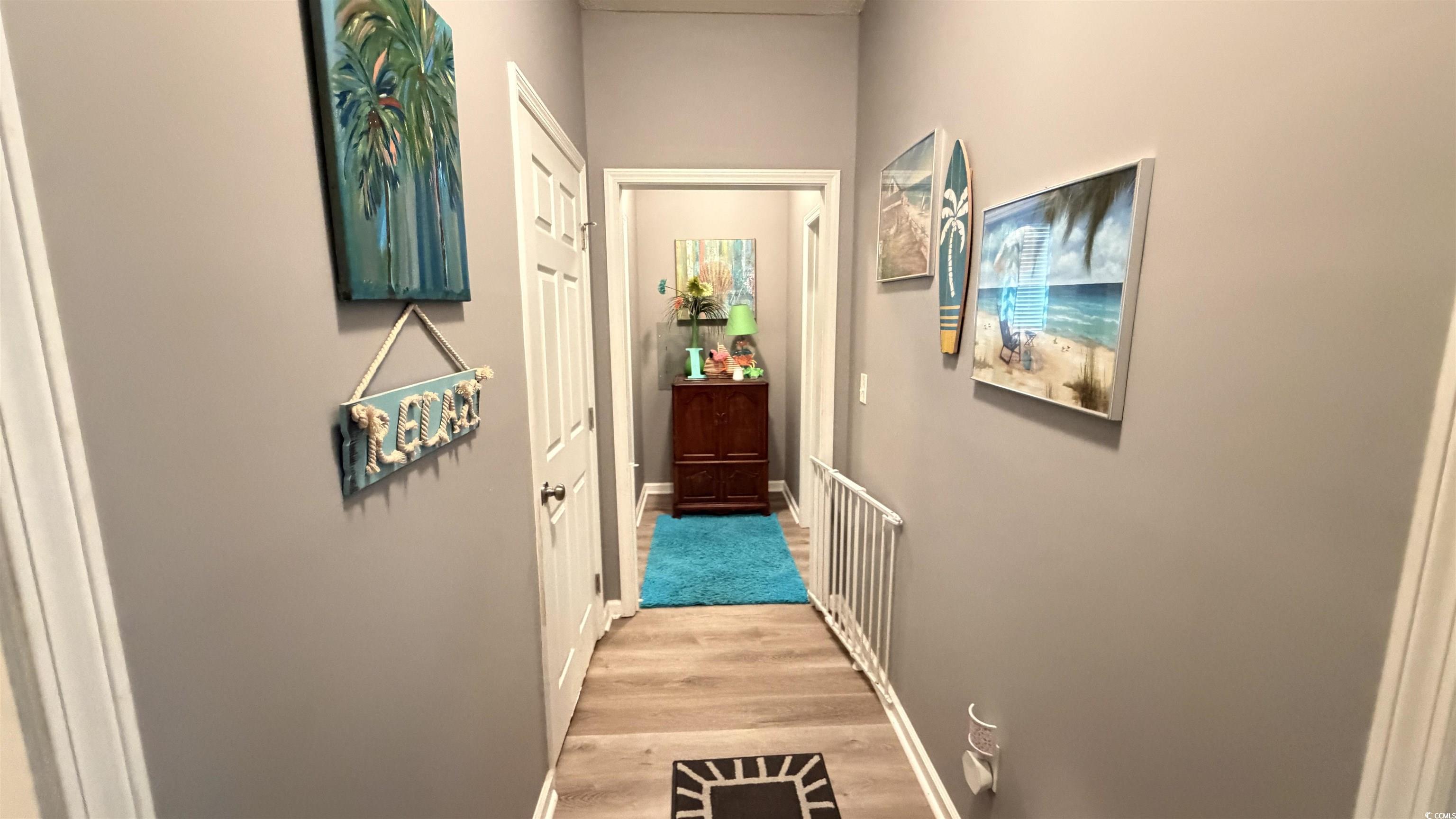 1517 Pisces Lane Myrtle Beach, SC 29575 - Photo 20 of 30 Corridor featuring baseboards and light wood-style flooring