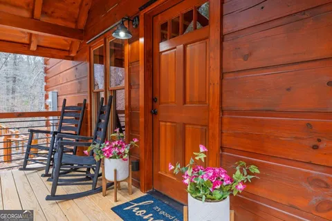 a flower pot on the side of a building