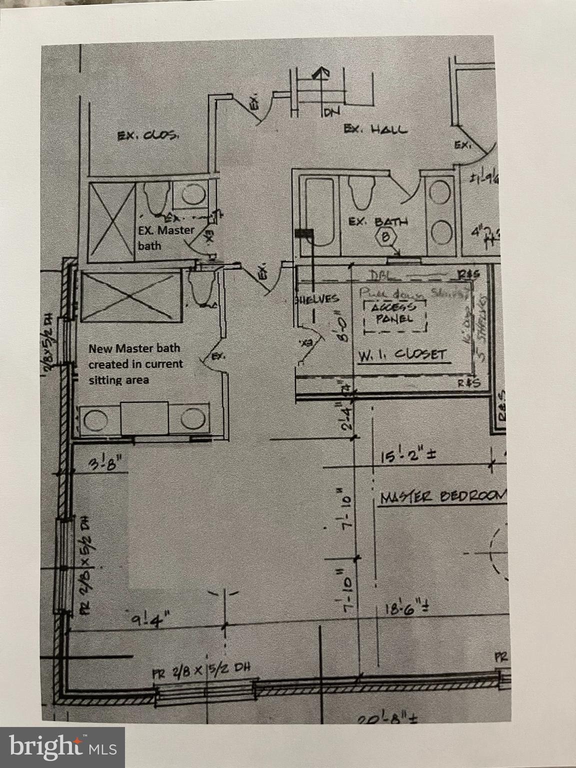 20435 Gleedsville Road Leesburg, VA 20175 - Photo 54 of 54 Drawing of Owner's Bath