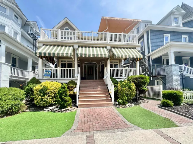 a front view of a building