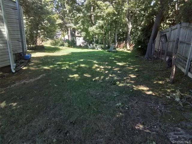 a view of backyard with tree