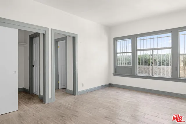 a car parked in front of a building