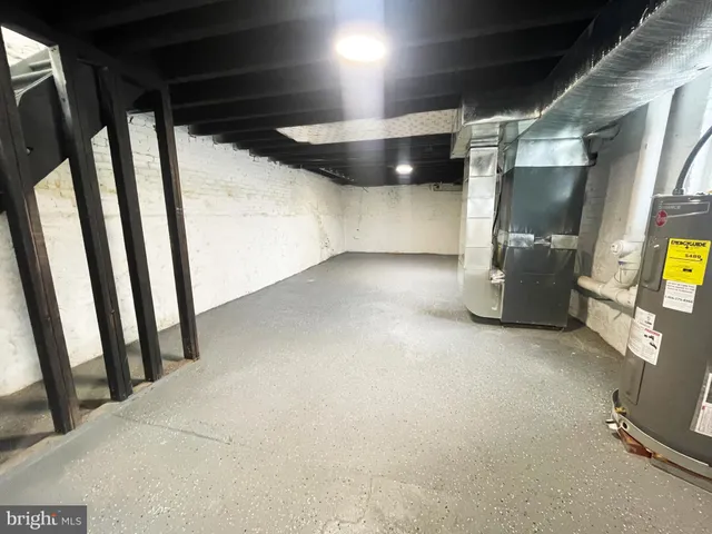 a view of storage and utility room