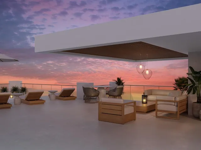 a view of a city and ocean view