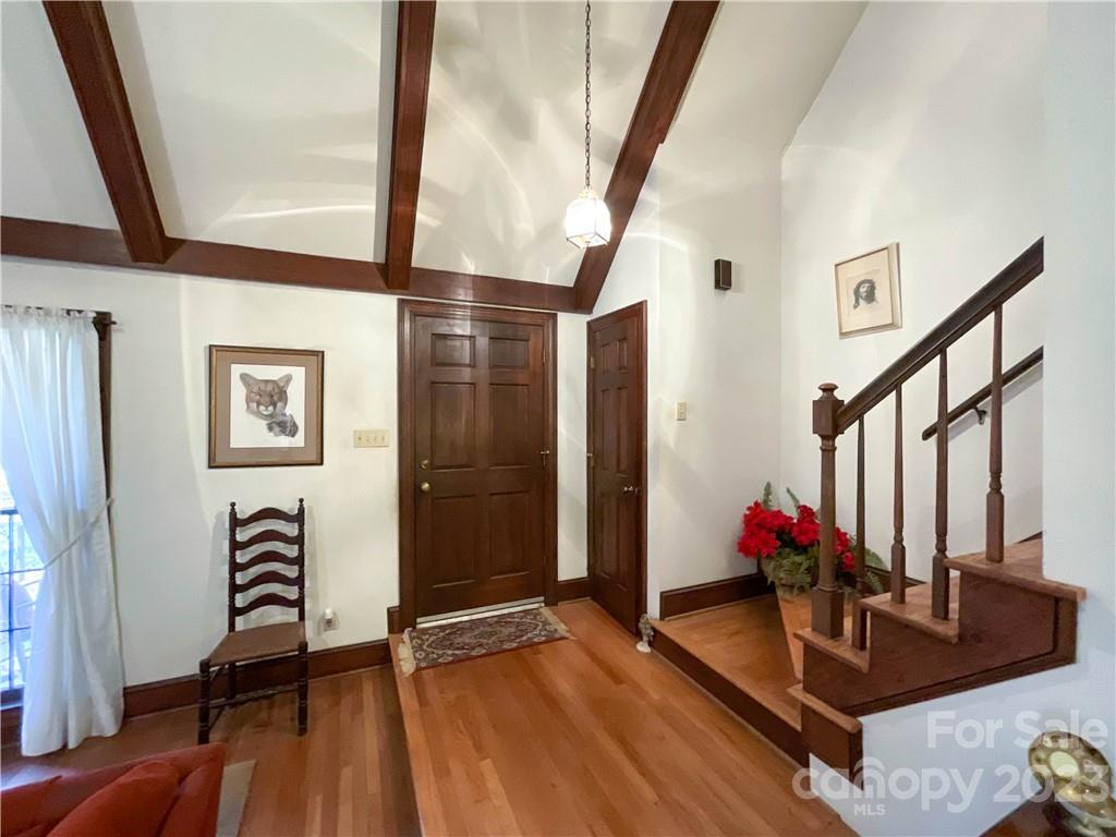 9523 Marvin School Road Marvin, NC 28173 - Photo 5 of 47 a view of an entryway with wooden floor and door