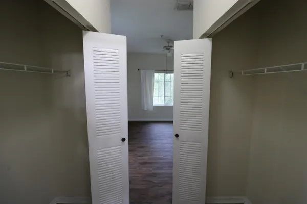 a view of hallway and stairs