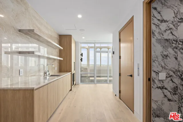 a city view with tall buildings