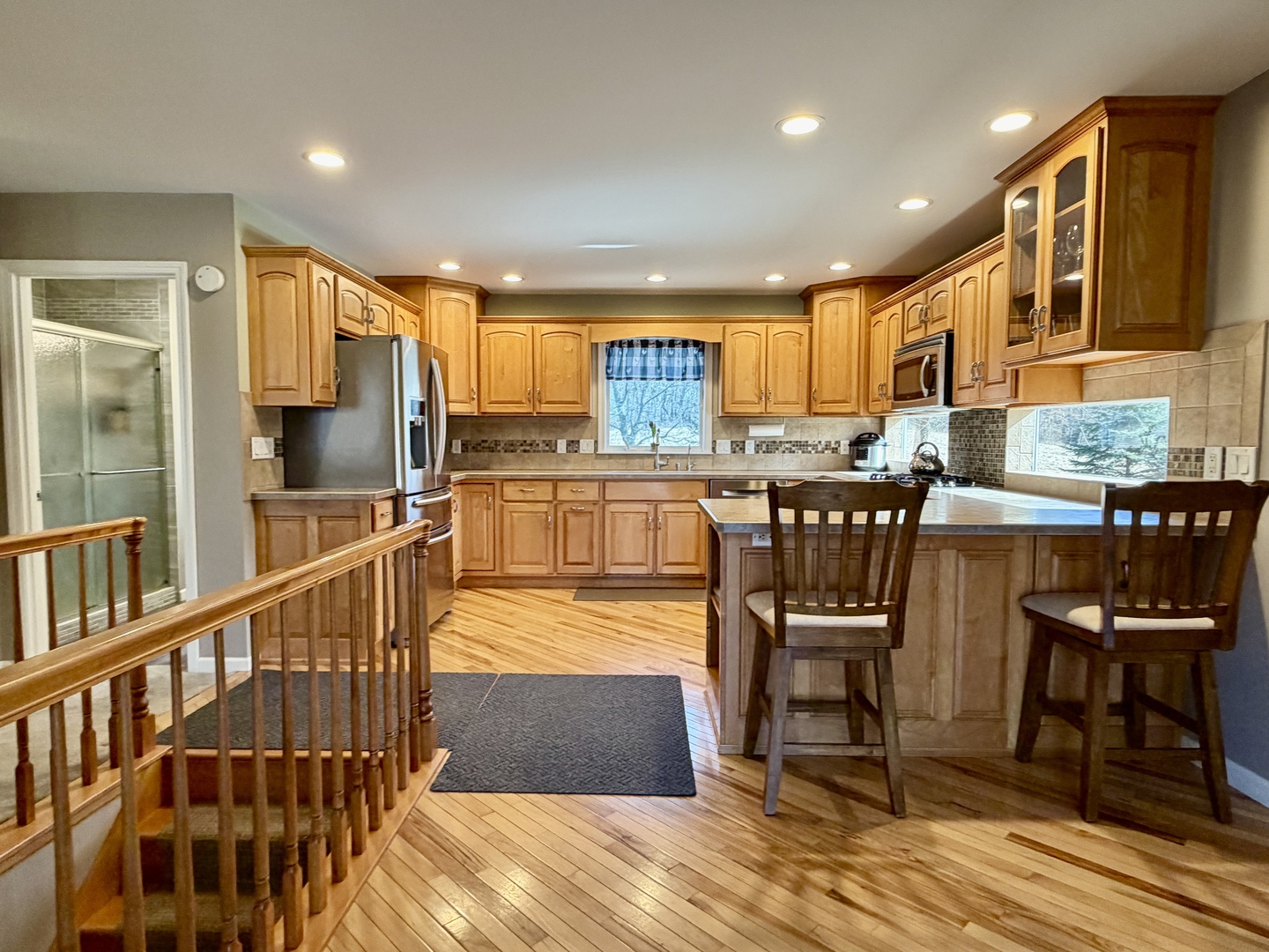 21186 Mathew Road Sterling, IL 61081 - Photo 12 of 66 a view of a kitchen with dining room