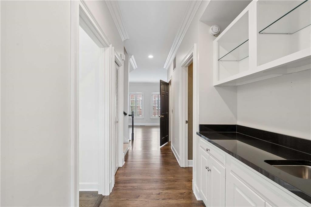 17 Muscogee Way Northwest Atlanta, GA 30305 - Photo 18 of 40 a view of a kitchen from the hallway