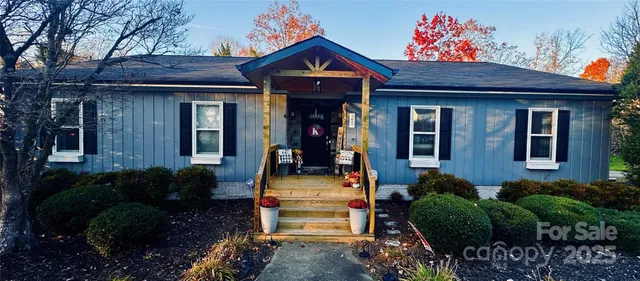 a front view of a house