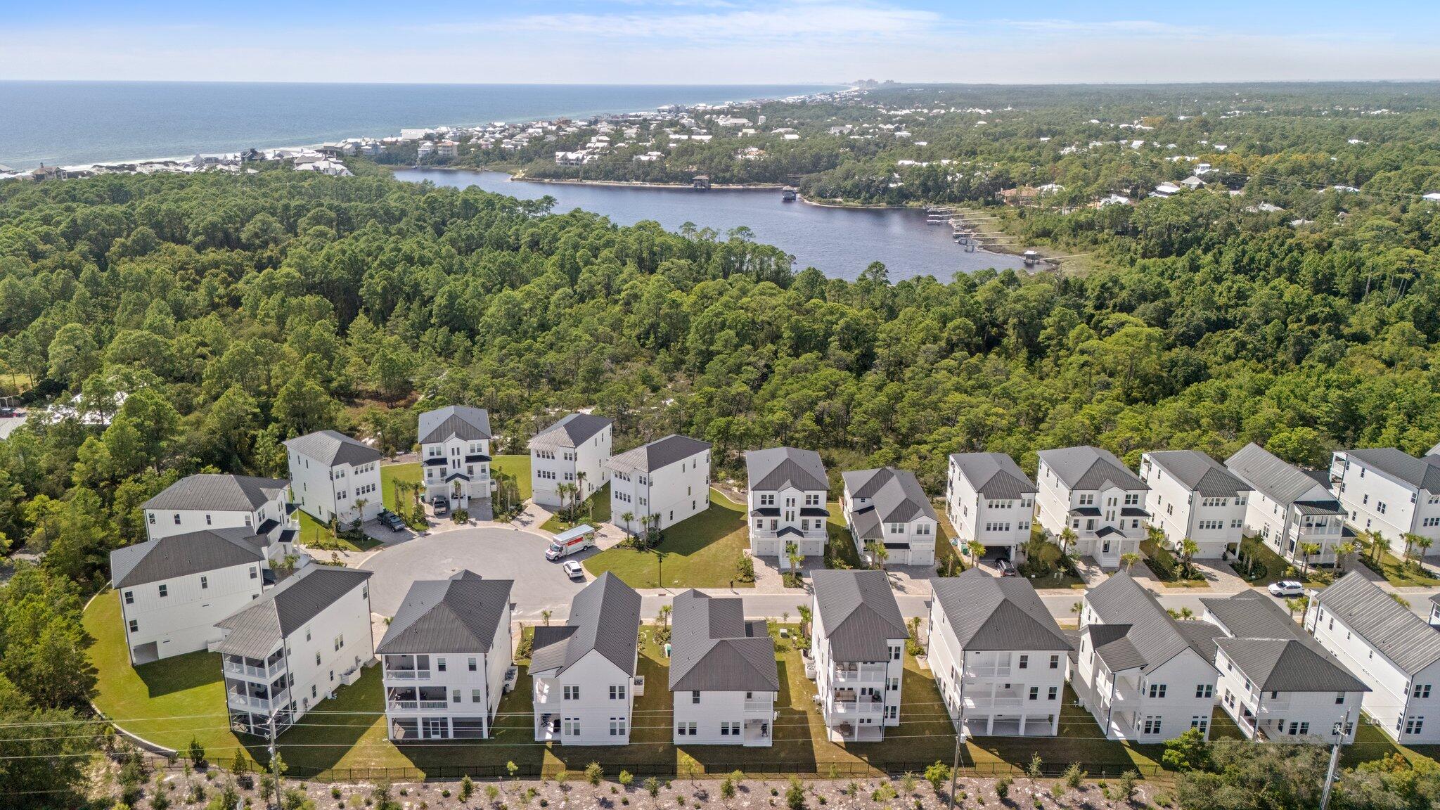 105 Seaboard Lane Santa Rosa Beach, FL 32459 - Photo 54 of 54 an aerial view of residential building with outdoor space