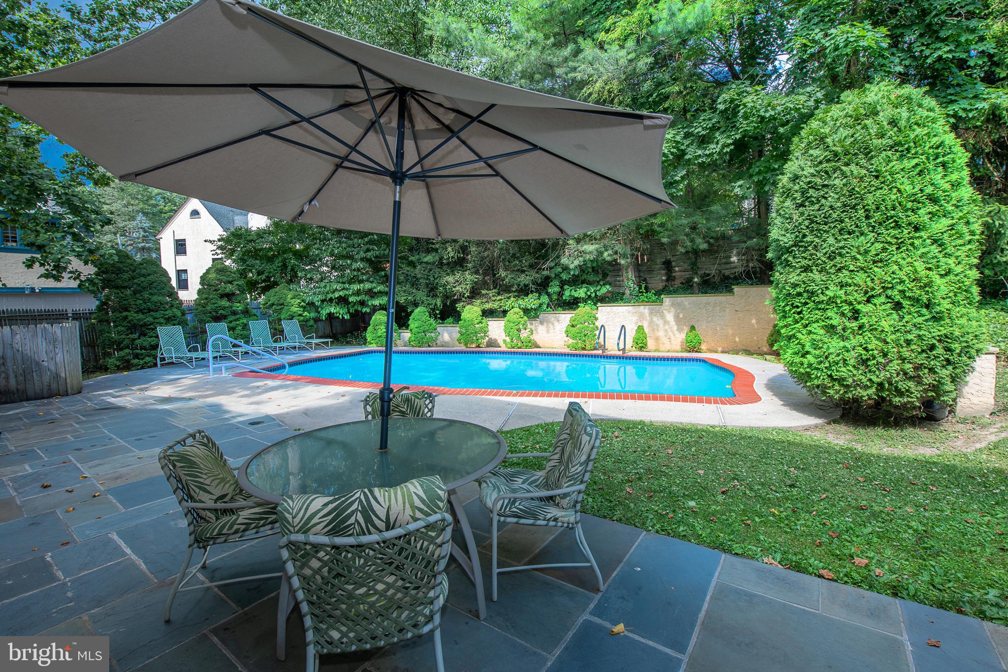 1220 Knox Road Wynnewood, PA 19096 - Photo 42 of 47 Back Yard with Pool