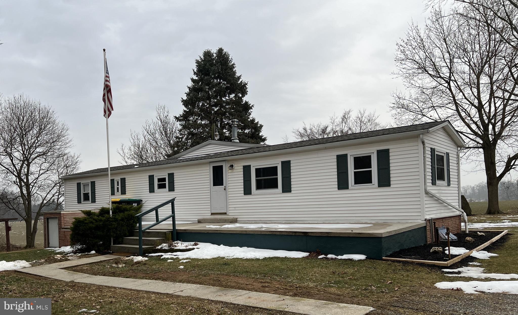 a view of a house with a patio