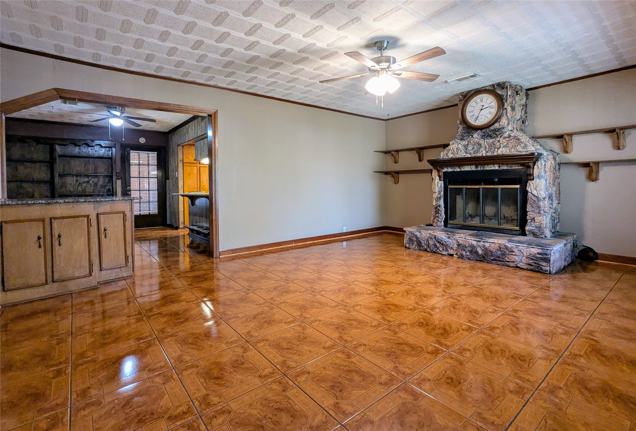 2654 Cos Street Liberty, TX 77575 - Photo 13 of 40 a view of a livingroom with furniture and a fireplace