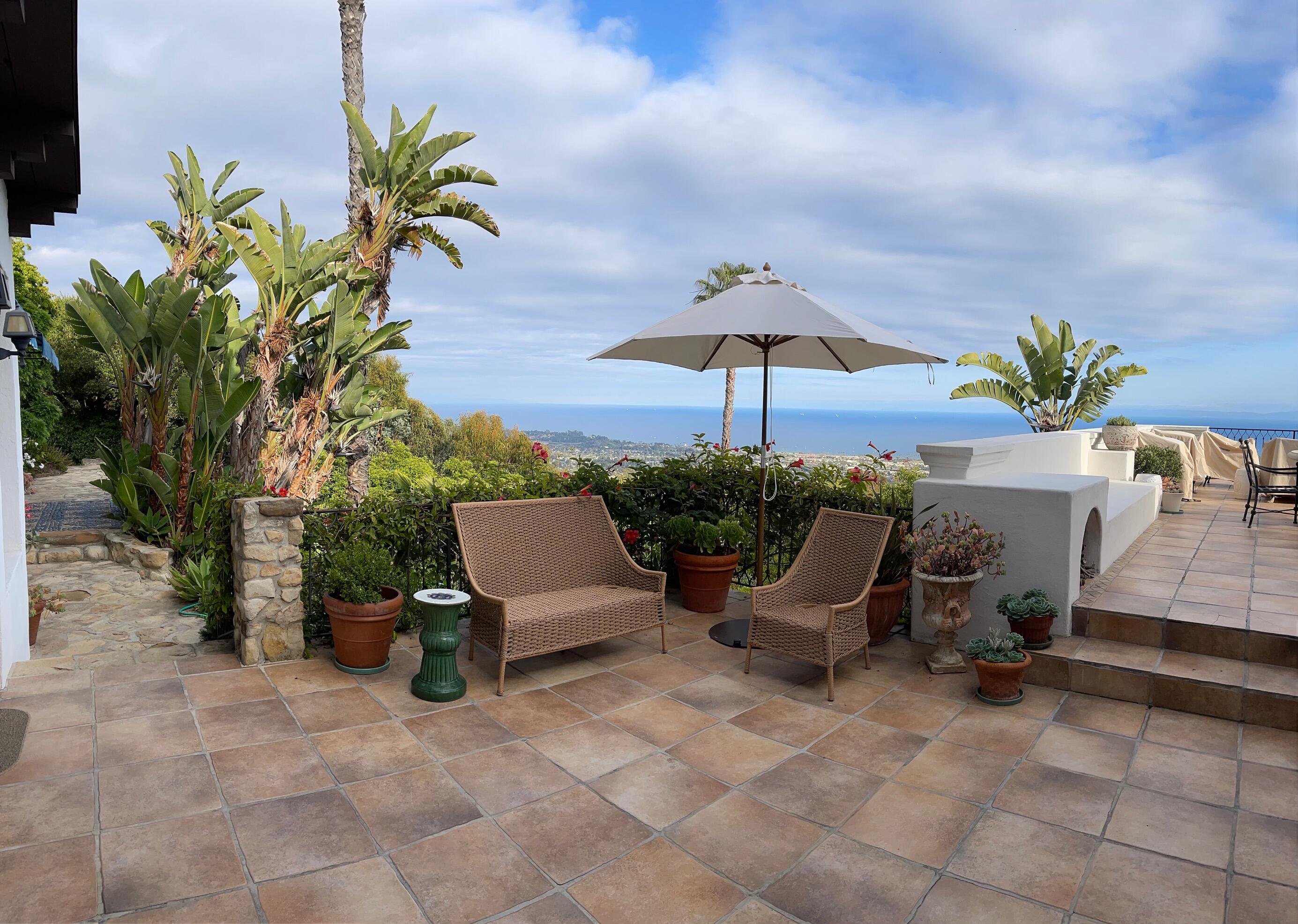 0 Mission Ridge Road Santa Barbara, CA 93103 - Photo 42 of 71 a view of a backyard with sitting area and furniture