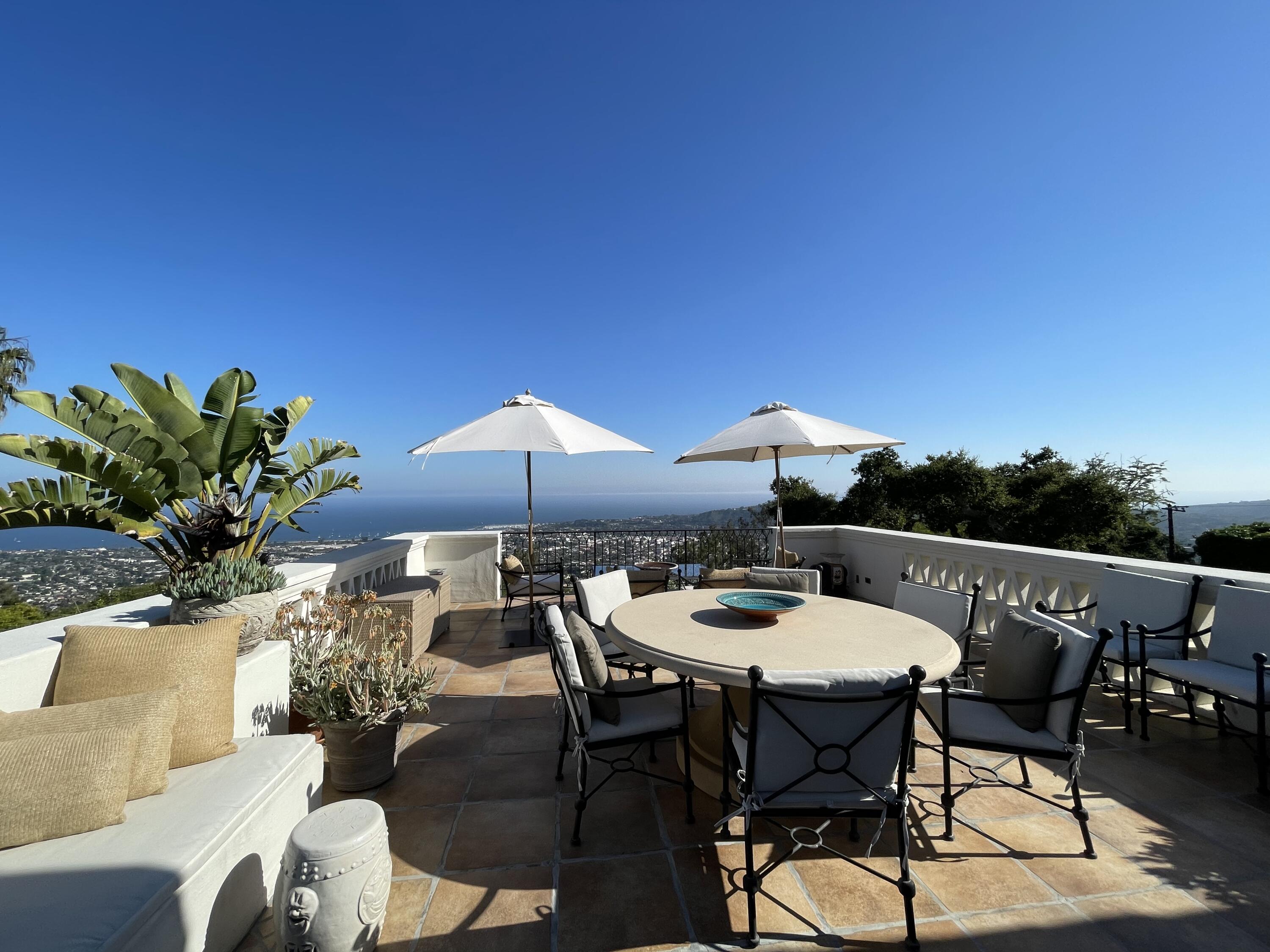0 Mission Ridge Road Santa Barbara, CA 93103 - Photo 57 of 71 a patio with tables and chairs