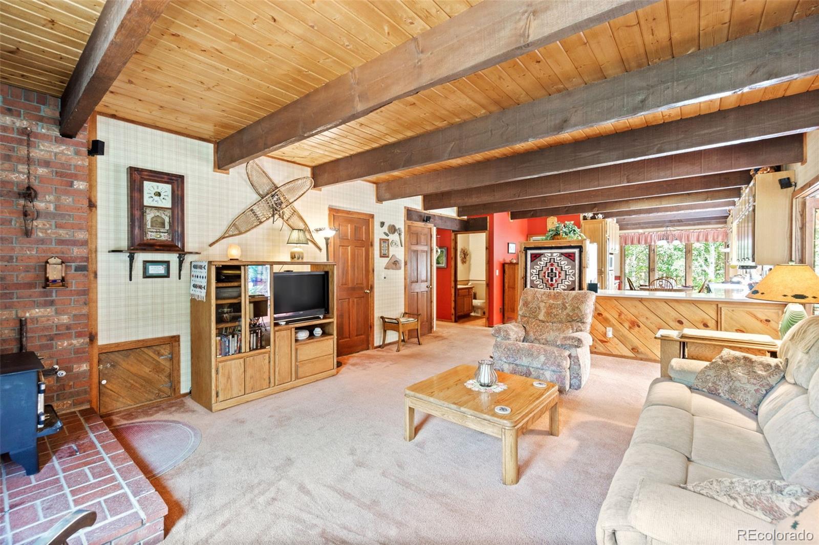 600 Old Squaw Pass Road Evergreen, CO 80439 - Photo 23 of 40 a outdoor living space with patio furniture and a potted plant