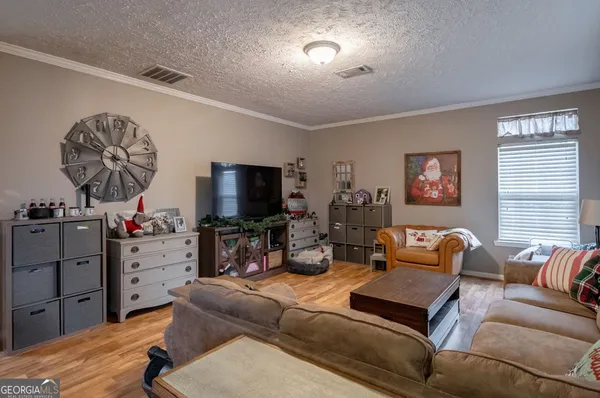 a kitchen with lots of counter top space