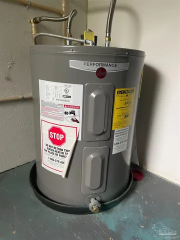 a view of water heater room