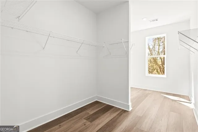 wooden floor in an empty room