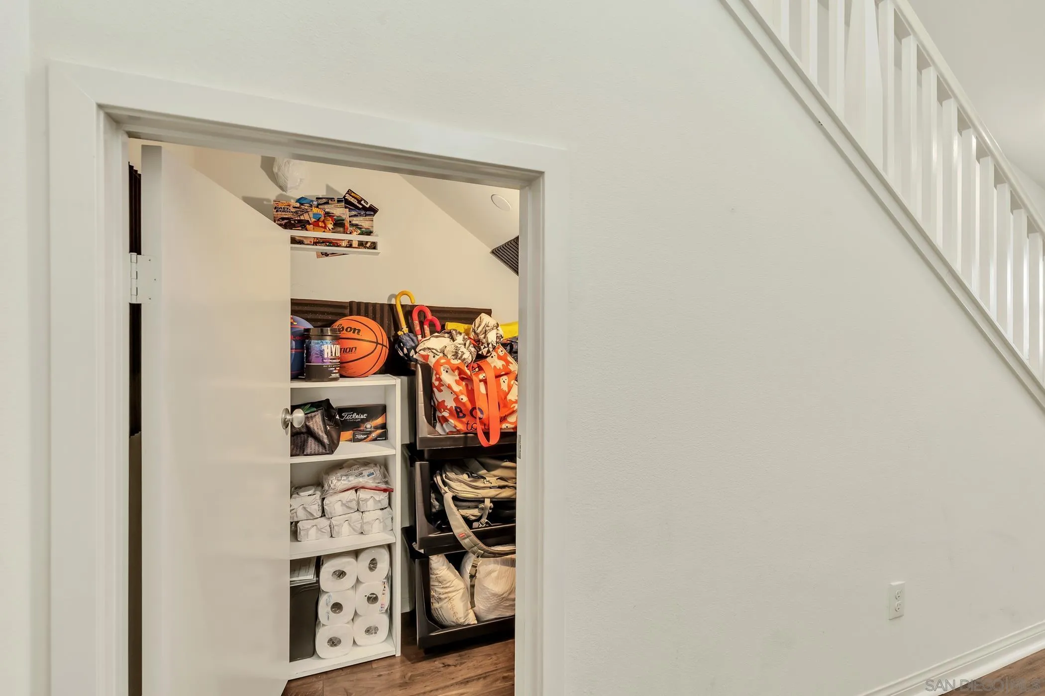 4307 Star Path Way, Unit 1 Oceanside, CA 92056 - Photo 12 of 34 a view of a hallway with wooden floor and closet